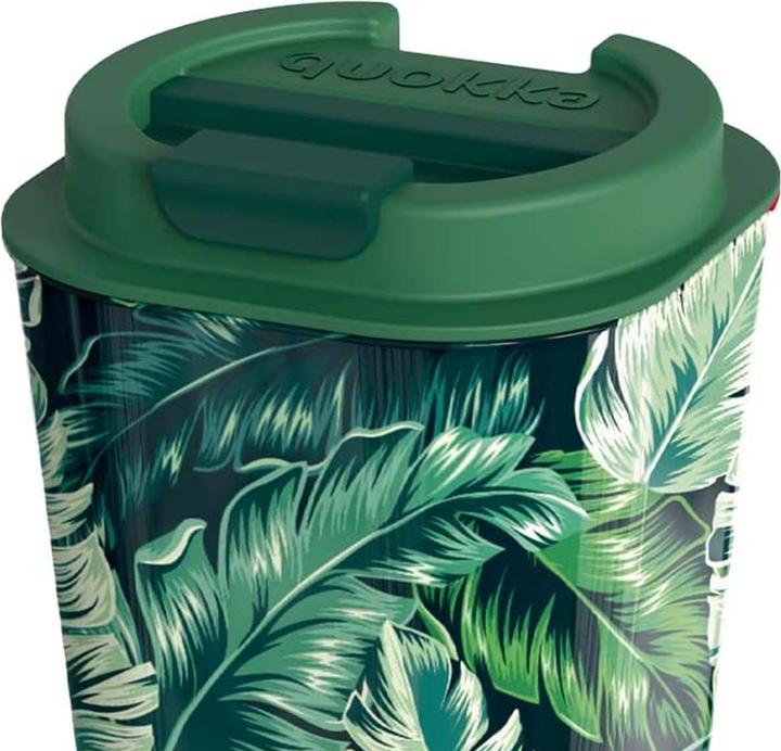 Actual product image Quokka Vaso Cafe Doble Pared - Doppelwandiger Becher 450 ml (Dschungel) (0.45 l)