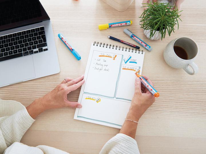 Actual product image Edding 385 Flipchart-Marker farbsortiert 1,0 - 5,0 mm, 4 St. (4 x)