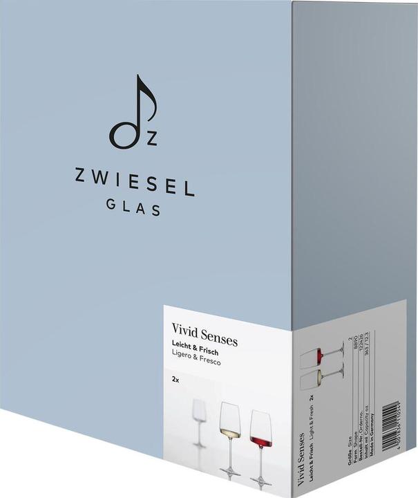 Produktbild Zwiesel Leicht & Frisch (36.30 cl, 2 Gläser, Rotweingläser, Weissweingläser)
