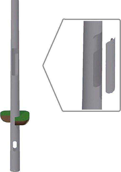 Isoled Conical floodlight mast with traverse for 2 floodlights, galvanised steel, height above ground 12m (900 lm)