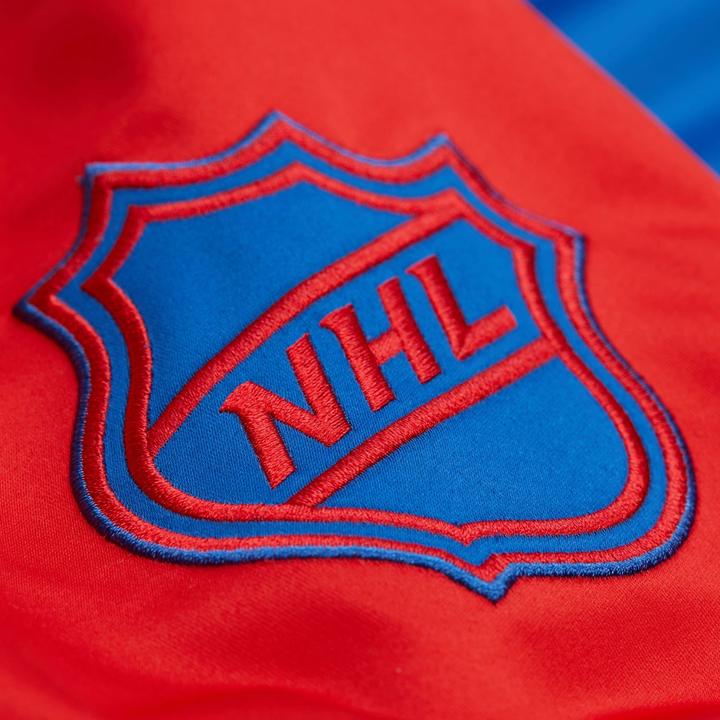 Actual product image Mitchell & Ness M&N Heavyweight Satin Jacket NHL New York Rangers - L (L)