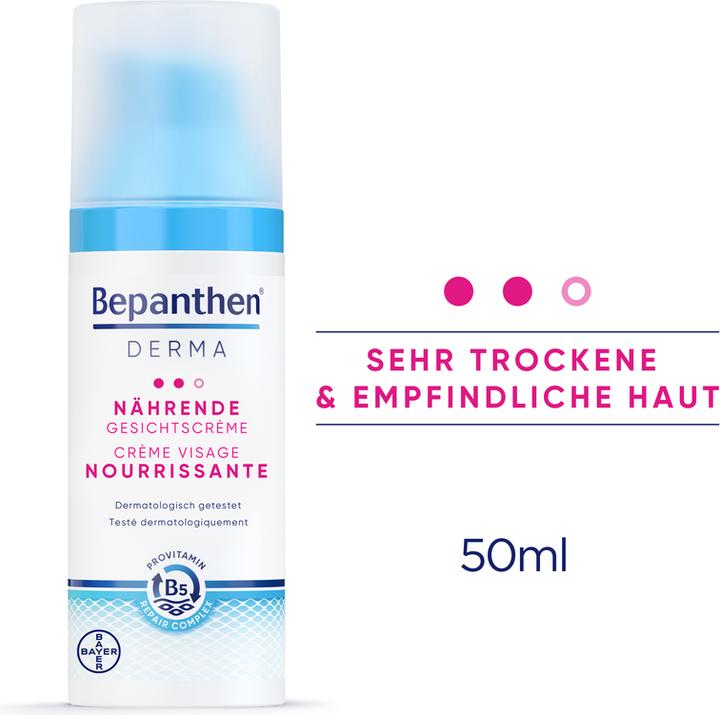 Produktbild Bepanthen Derma Nährende Gesichtscrème (50 ml, Tagescreme)