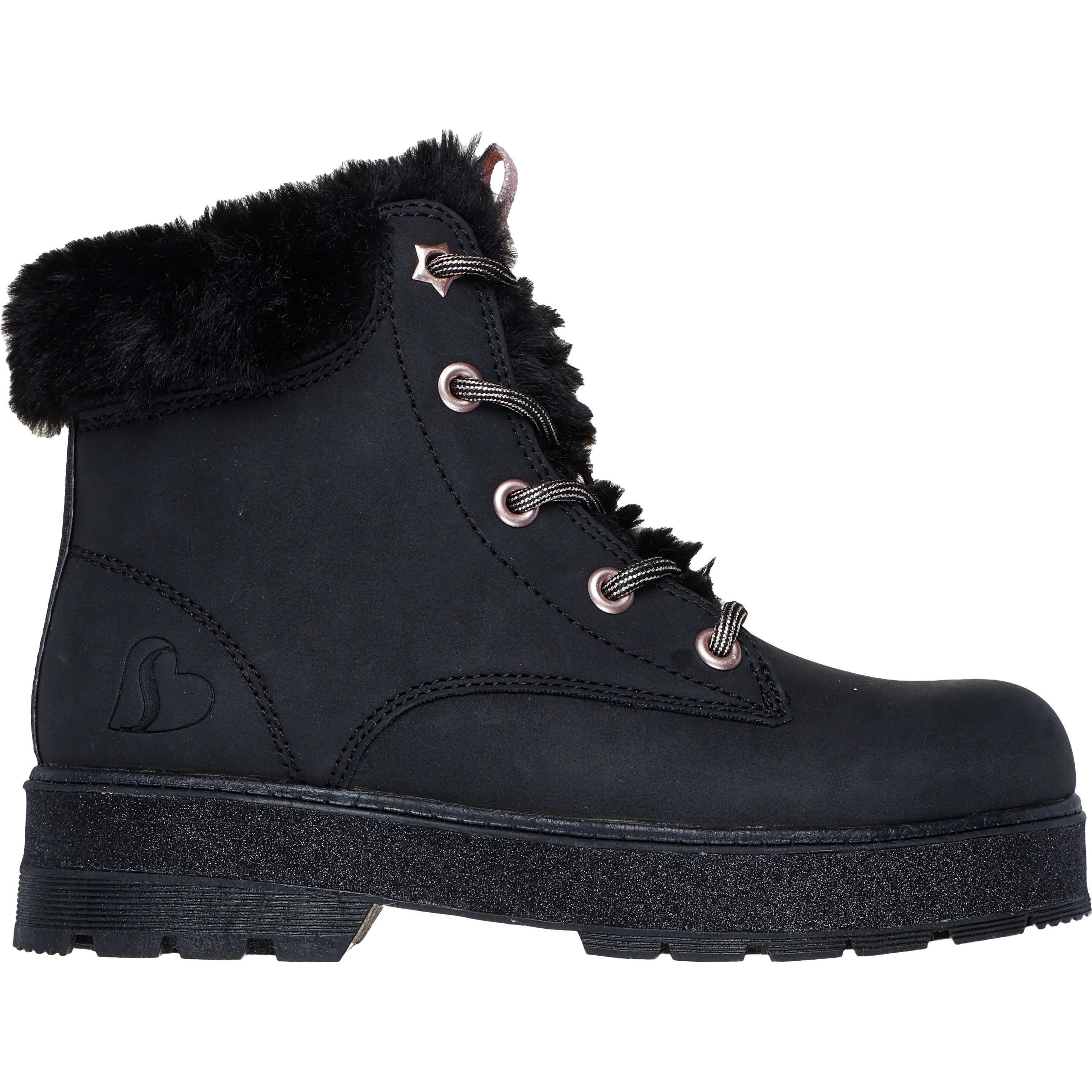Skechers, Damen, Boots + Stiefel, winterstiefel für mädchen street glitz, Schwarz, (28)