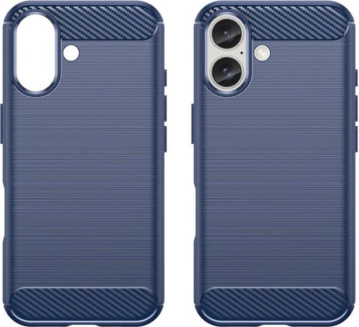 Actual product image Cover-Discount iPhone 16 - Metal Carbon Look case (Apple iPhone 16)