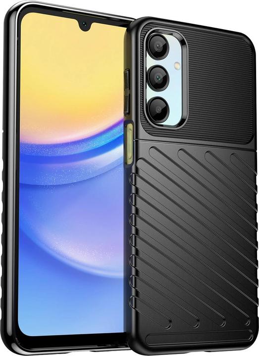 Actual product image Hurtel Back panel cover Thunder Case for Samsung Galaxy A56/A36 Silicone Armored Cover - Black (Samsung Galaxy A36, Samsung Galaxy A56)