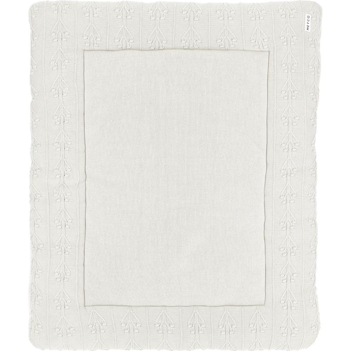 Meyco, Laufgittereinlage, Laufgittereinlage Romantic flower offwhite (77 cm)
