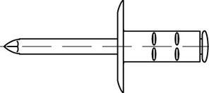 Image du produit Gesipa Rivets aveugles alu/acier 4,8x15 K 16 mm PolyGrip Pack de 250 pièces