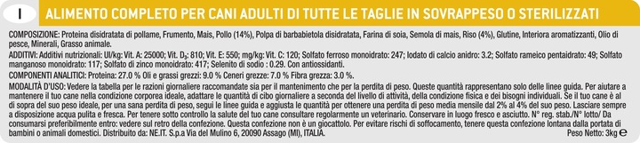 Valori nutrizionali e ingredienti Pro Plan Luce per adulti - Sterilizzata (Adulto, 1 pz., 3000 g)