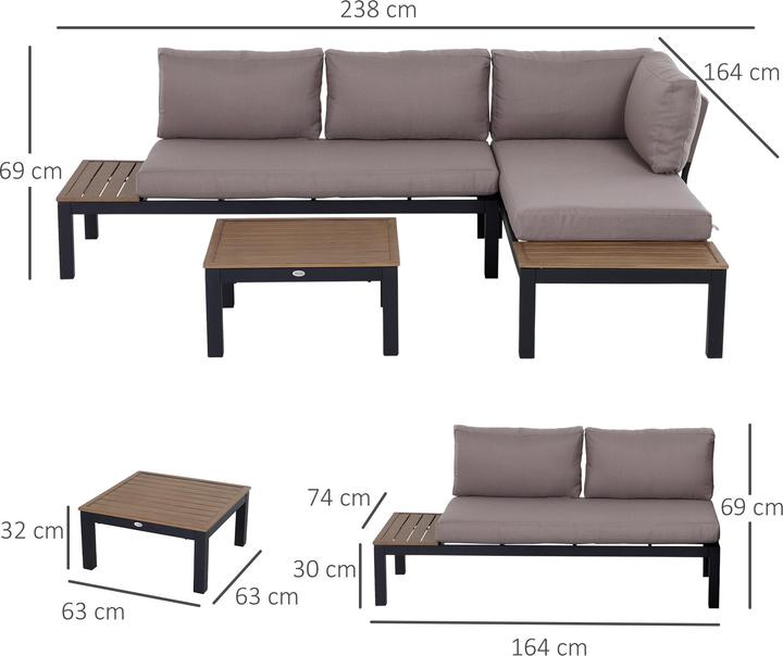 Produktbild Outsunny Gartenmöbel-Set