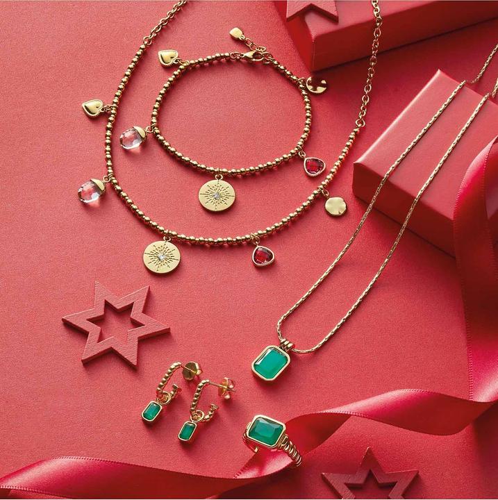 Image du produit Leonardo Kette (Acier inoxydable IP Or, Verre, 45 cm)