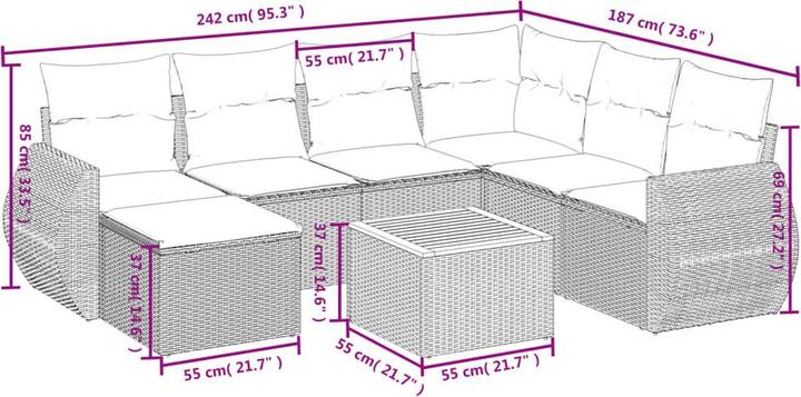 Produktbild vidaXL Monroe
