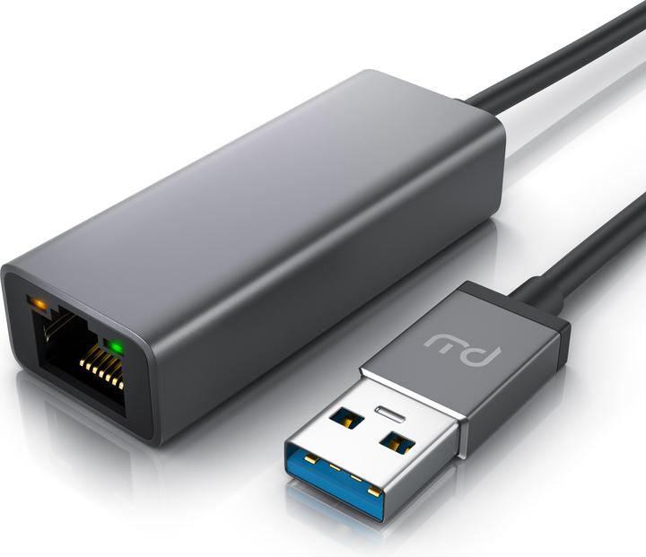 Primewire Netzwerk Adapter USB Typ A zu RJ-45 Ethernet, USB 3.2 Netzwerkadapter extern mit Gigabit RJ45 Port (USB-C 3.2 Gen 1, RJ45 (1x))
