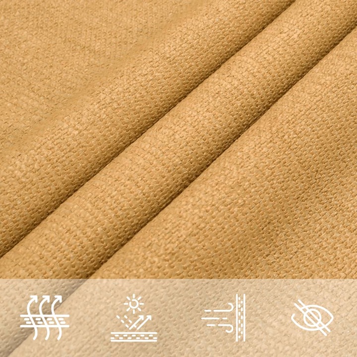 Actual product image VidaXL Sonnensegel 160 g/m² Rechteckig farben HDPE (2 x 5 m)