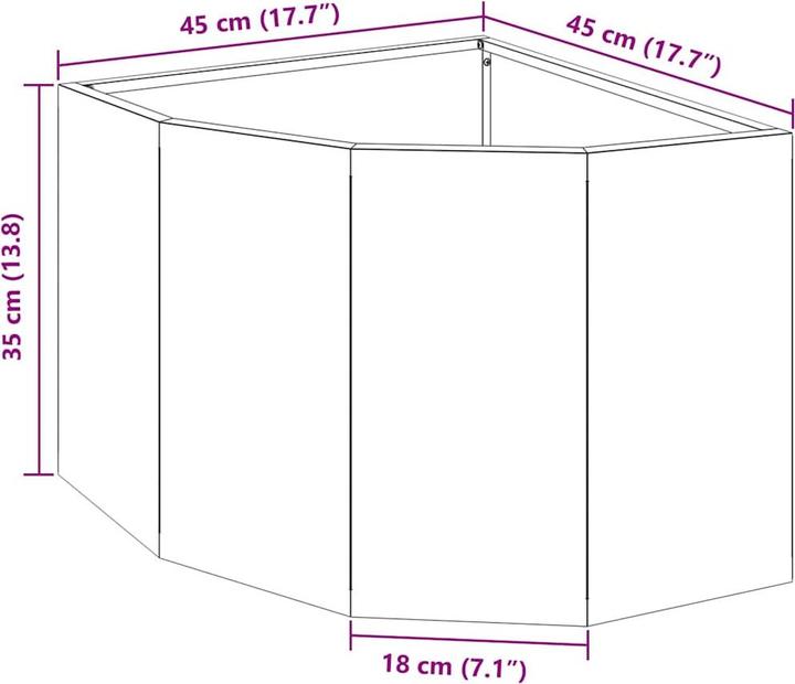 Produktbild vidaXL Eckpflanzer
