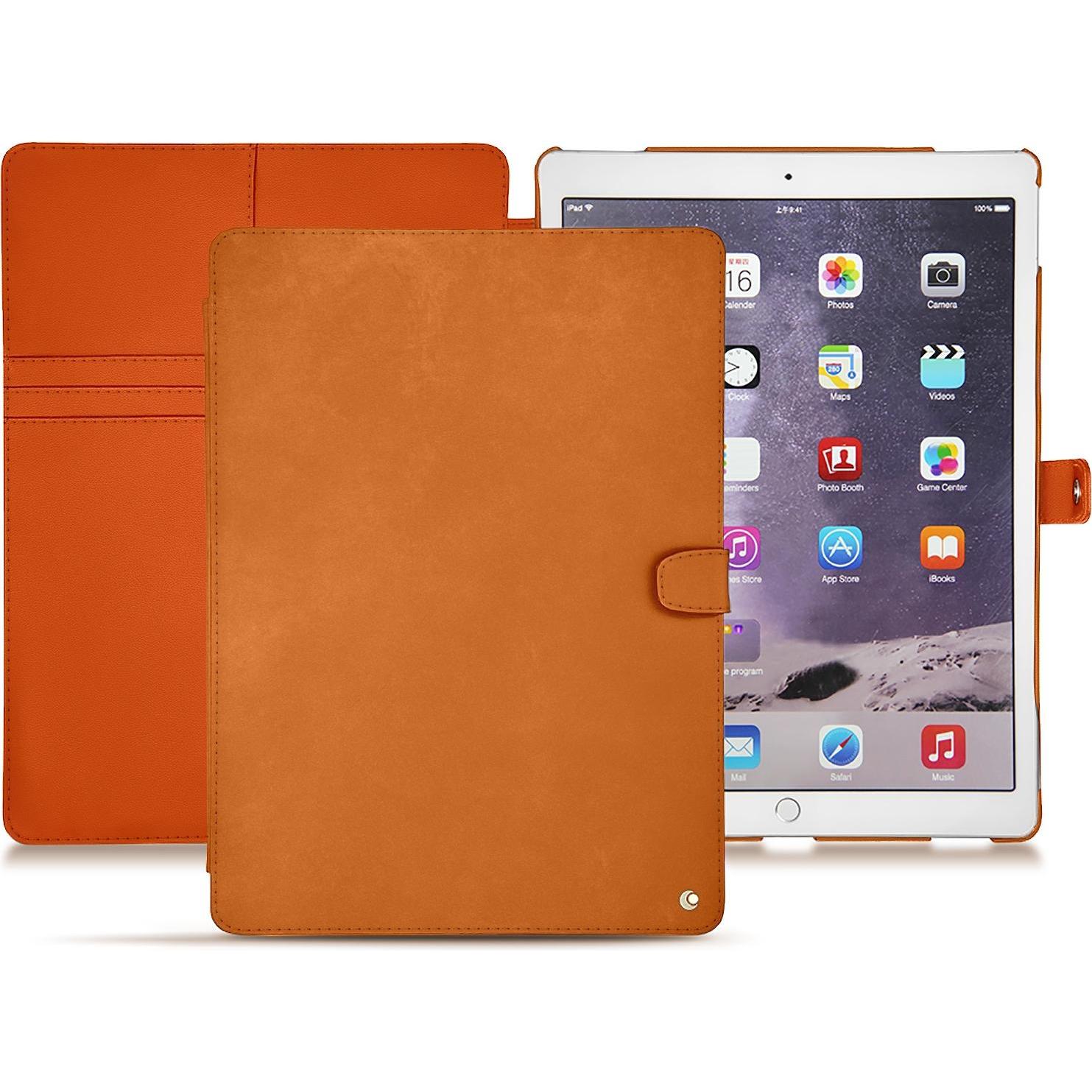 Noreve Lederschutzhülle Wallet (iPad Pro 12.9 2017 (2. Gen)), Tablet Hülle, Orange
