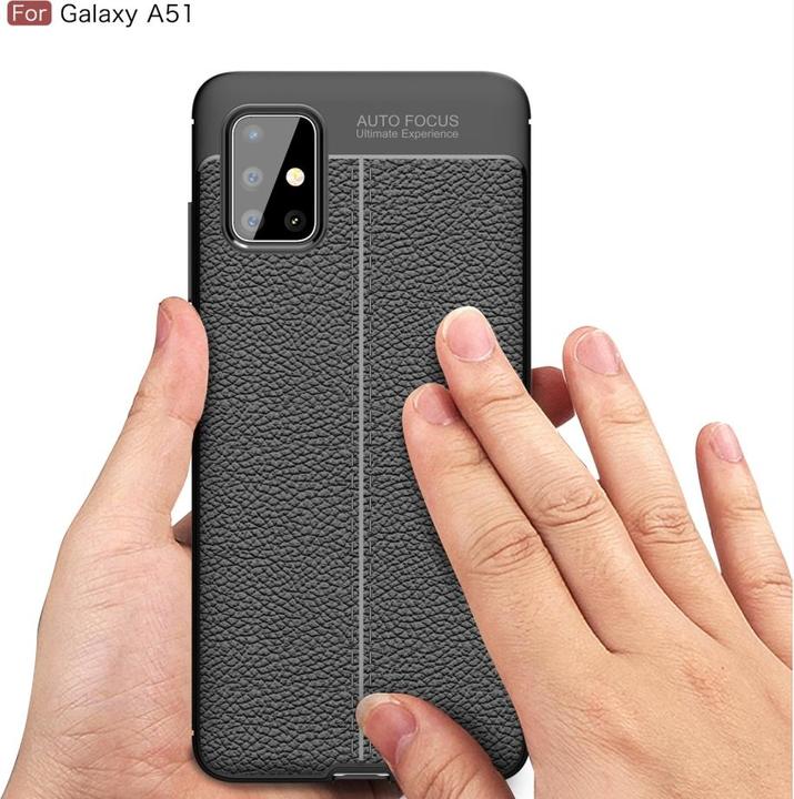 Produktbild Screenguard Samsung Galaxy A51 4G Hülle Leather Design TPU Cover (Samsung Galaxy A51)