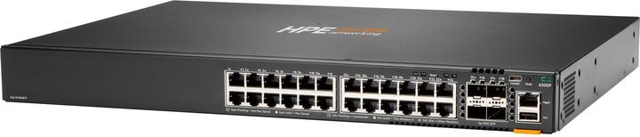 Actual product image HPE Aruba 6300F Switch with 24 ports 1GbE and 4 ports SFP56 (28 ports)
