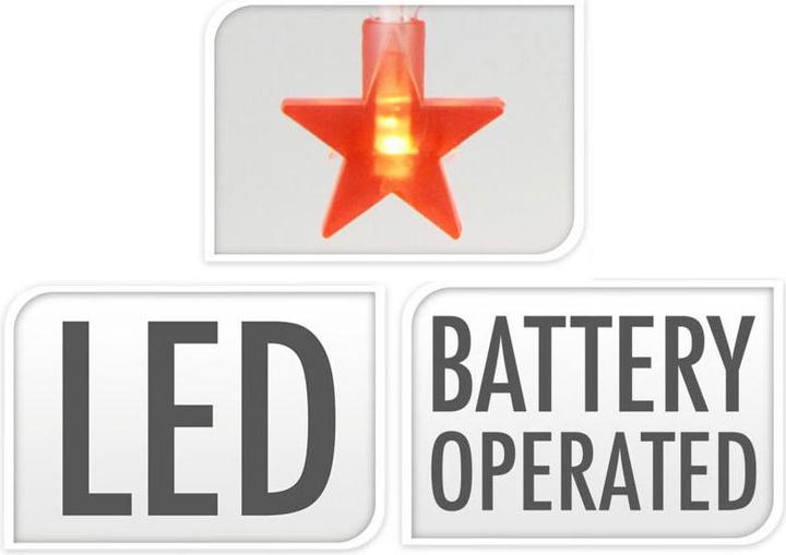 Image du produit Guirlande lumineuse avec étoiles LED, 100cm (1.30 m)