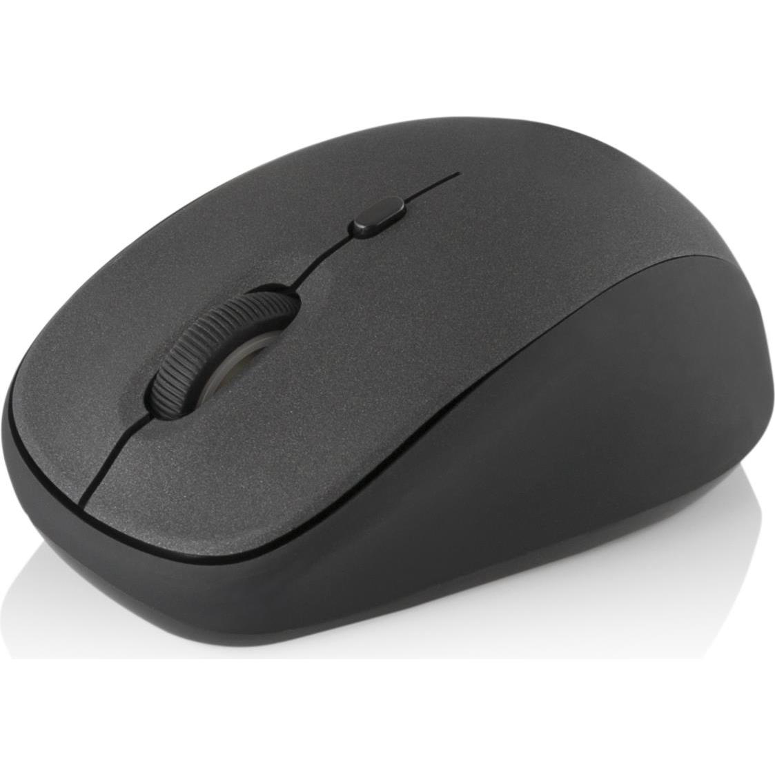 Modecom MC-WM6 Mouse (Senza fili), Mouse, Grigio, Nero