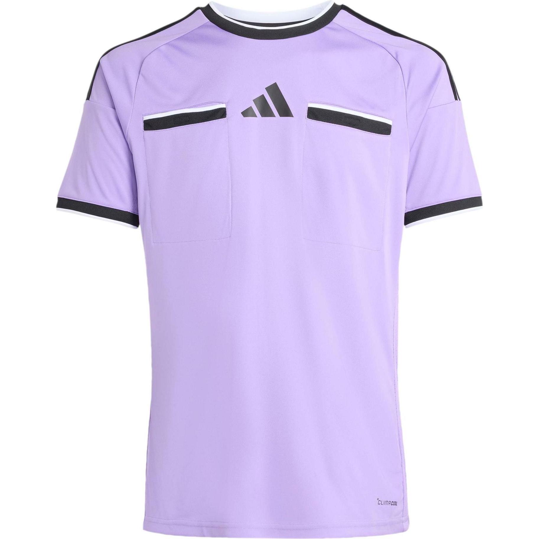 Adidas, Uomini, Maglietta sportiva, Ref 26 Jsy - viofus/black (S), Nero, Viola, S