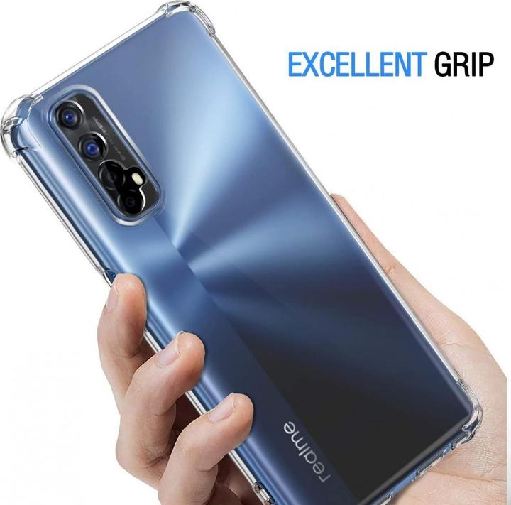 Actual product image Screenguard Realme 7 hull Crystal Soft Airbag Bumper (Realme 7)