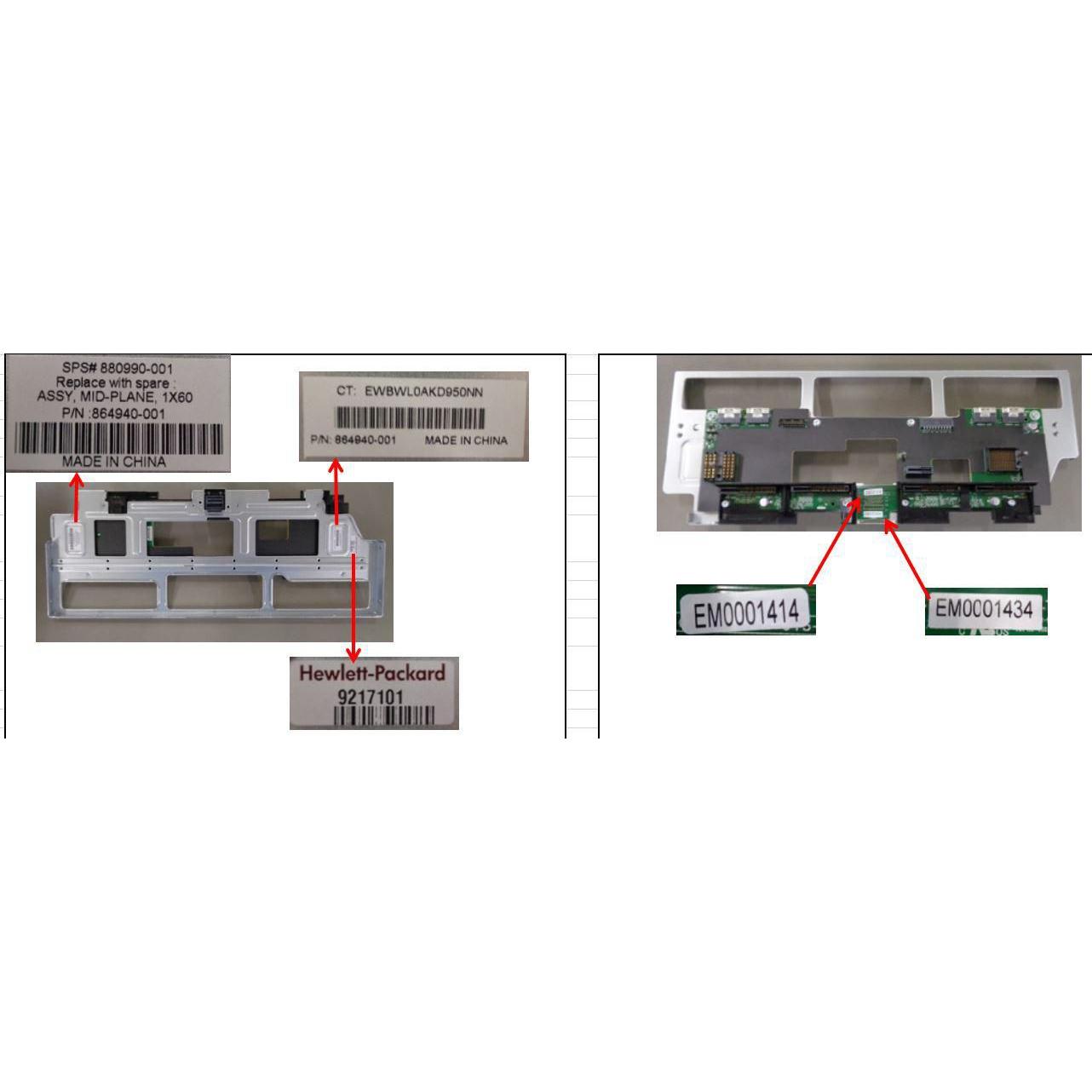 HPE SPS-MIDPLANE 1X60, Drucker Zubehör