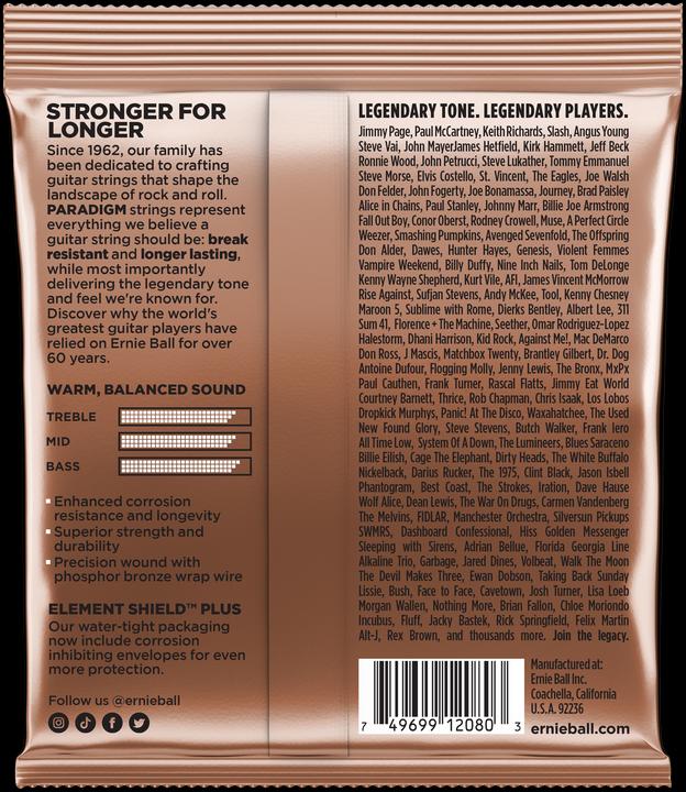 Produktbild Ernie Ball Paradigm (6 x, Gitarre, 0.01")