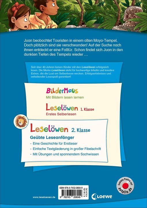 Image du produit Leselöwen 2. Klasse - Abenteuer im Maya-Tempel (Allemand, Anni Möwenthal, Dominik Rupp, Livres de première lecture Loewe, 2021)