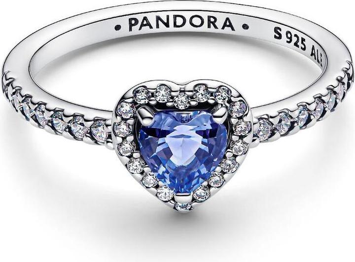 Actual product image Pandora Sparkling Elevated Heart Ring (56, 925 Silver)