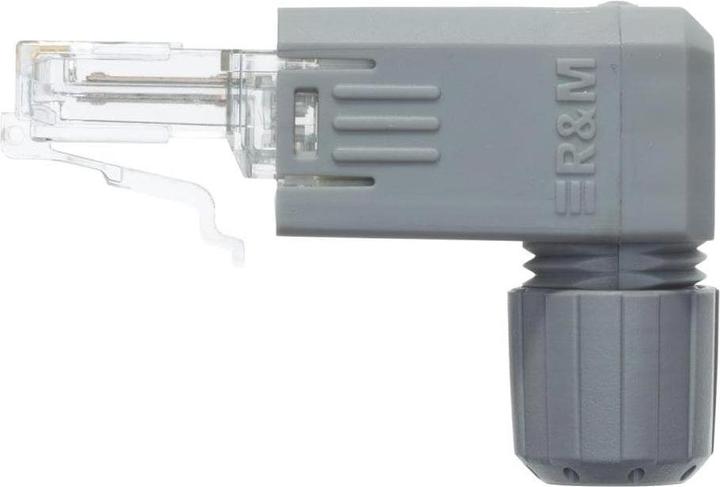 Produktbild R&M Stecker FM45 Cat. 5e, 90°, 1 Stück, Grau (Netzwerkkabel Stecker)