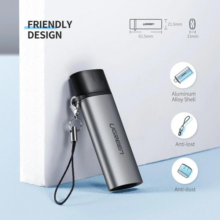 Actual product image Ugreen 2in1 Card Reader (USB-C)