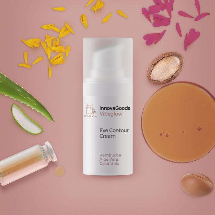 Image du produit InnovaGoods Contour des yeux Kombucha Vibeglow 15 ml (Crème pour les yeux, 15 ml, Jour + nuit)