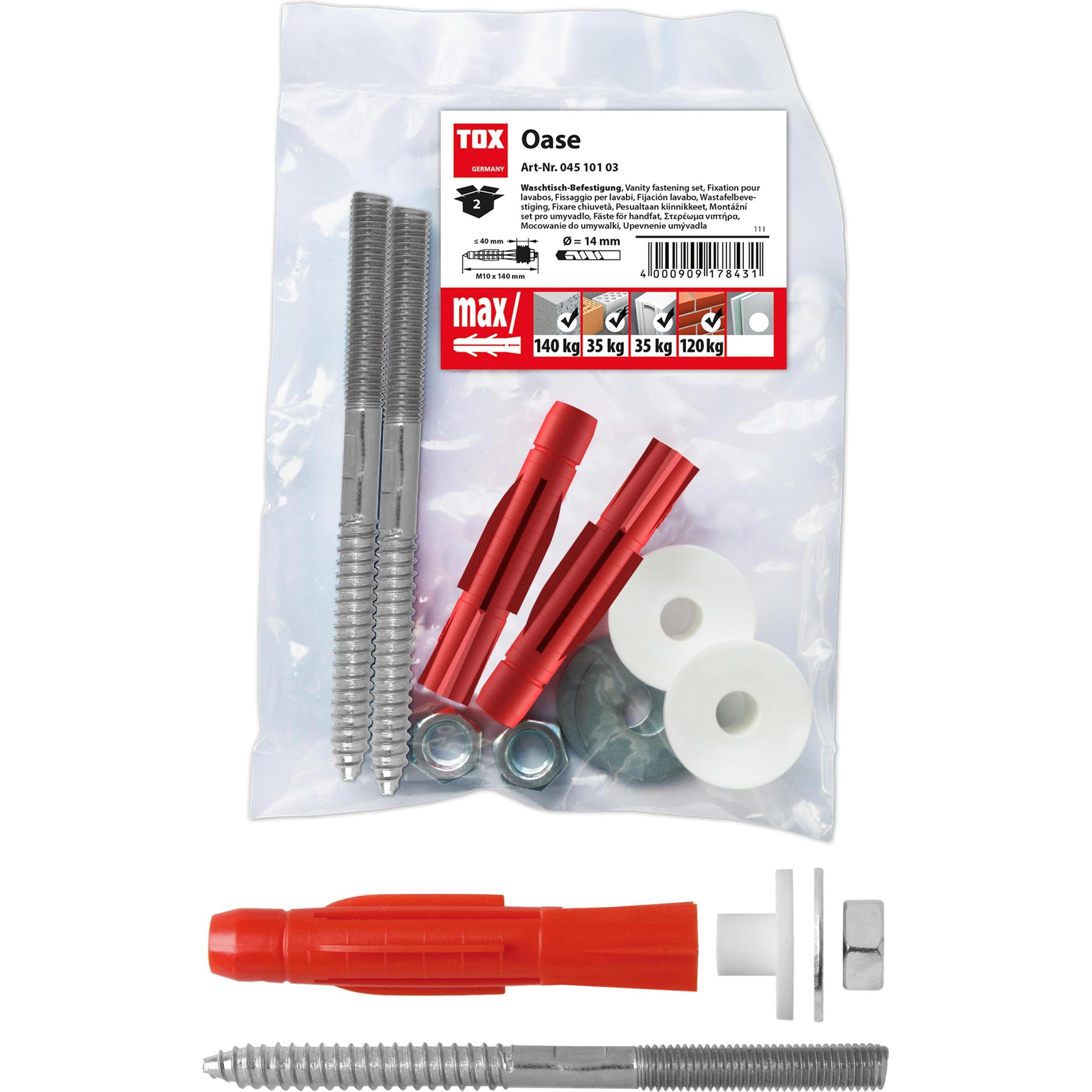 Tox, Dübel, Waschtischbefestigung Oase (20 Stk.)