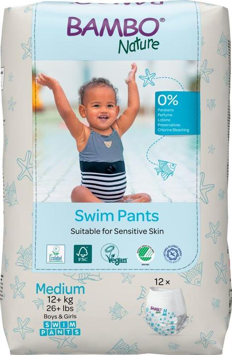 Actual product image Bambo Swim nappies (Size M, Monthly box, 12 Piece)