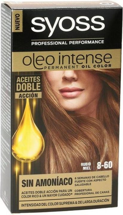 Actual product image Syoss OLIO INTENSE ink sin amoniaco #8.60-rubio miel 5 pz (Honey blonde)