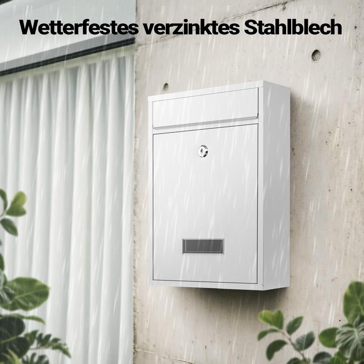 Actual product image Wiltec Design Mailbox V10 Letterbox Postbox Pillar Letter Mail Post Box