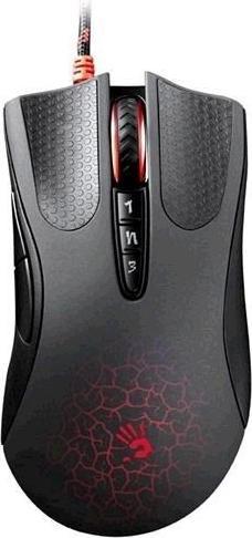 Actual product image A4Tech Bloody A90A Blazing, 6200DPI, optinė, 8kl., su laidu USB, juoda, do gry, V-Track, CORE3 (Cable)