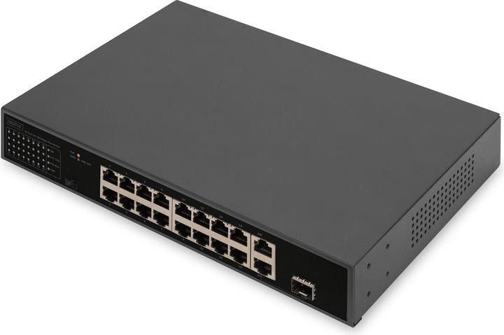 Actual product image Digitus 16 Port FE PoE Switch, 2 GE Uplinks (RJ45 / SFP) (16 ports)