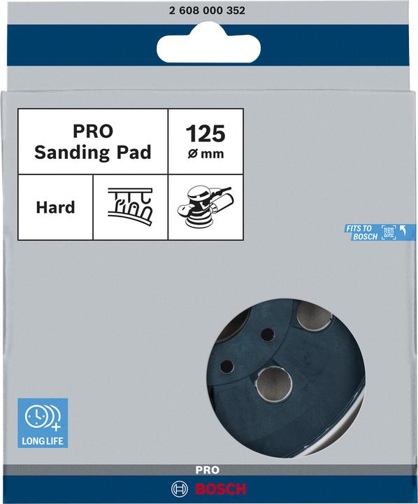 Produktbild Bosch Professional Zubehör Schleifteller hart, 125 mm, für GEX 125-1 AE Professional