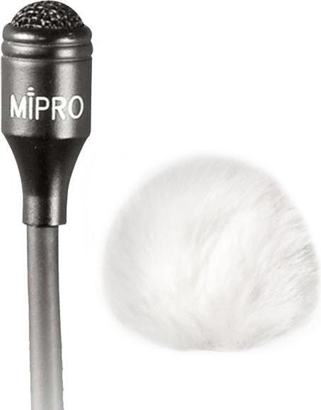 Actual product image Mipro MU-55L Lavalier microphone with windscreen White