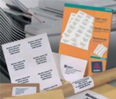 Produktbild Avery Laser Labels White 105 x 58mm DPS10 1000ST selbstklebendes Etikett 1000 Stück(e)