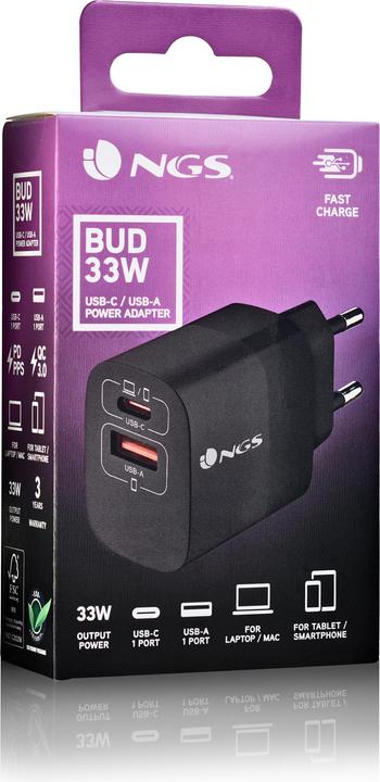 Productafbeelding NGS BUD 33W (33 W, 2 ports)