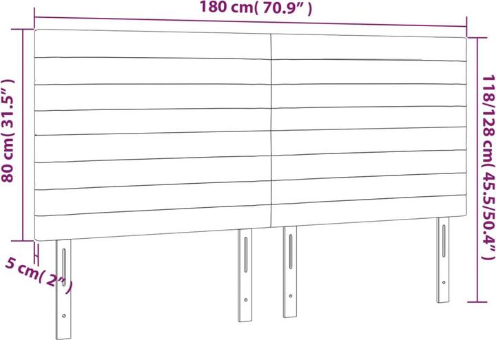 Actual product image VidaXL Erin (180 x 5 x 128 cm)