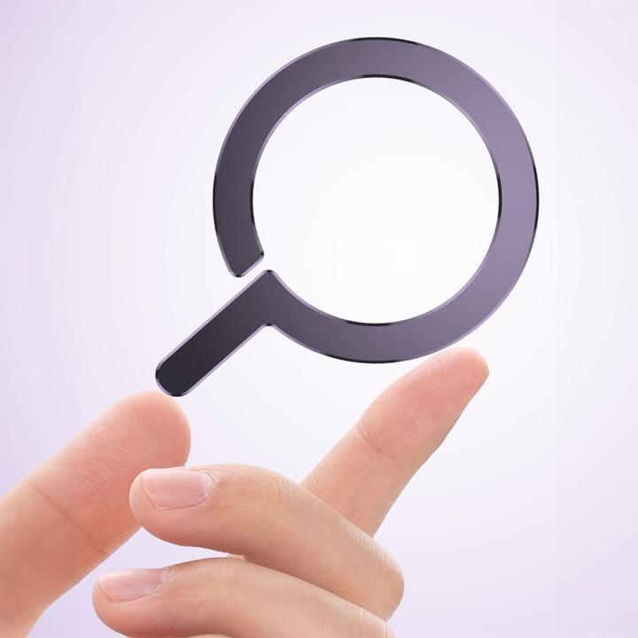 Productafbeelding Tech-Protect MagSafe MetalRing universeel magnetisch - zwart / zilver (2 stuks)