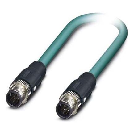 Phoenix Contact 1407436 Sensor-/Aktor-Anschlussleitung 5 m Polzahl: 8 1 St., Elektronikkabel + Stecker, Blau