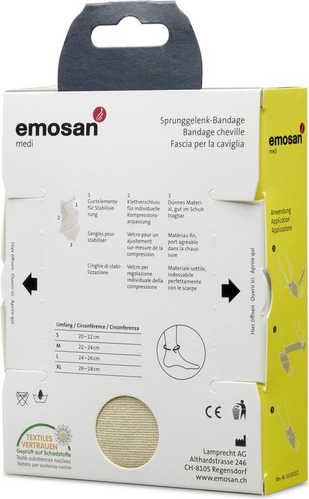 Produktbild Emosan Medi Sprunggelenk-Bandage (M)