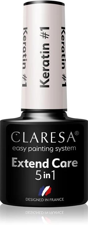 Produktbild Claresa Extend Care 5 in 1 Keratin Base (Nude, Base Coat, UV-Gel Lack)
