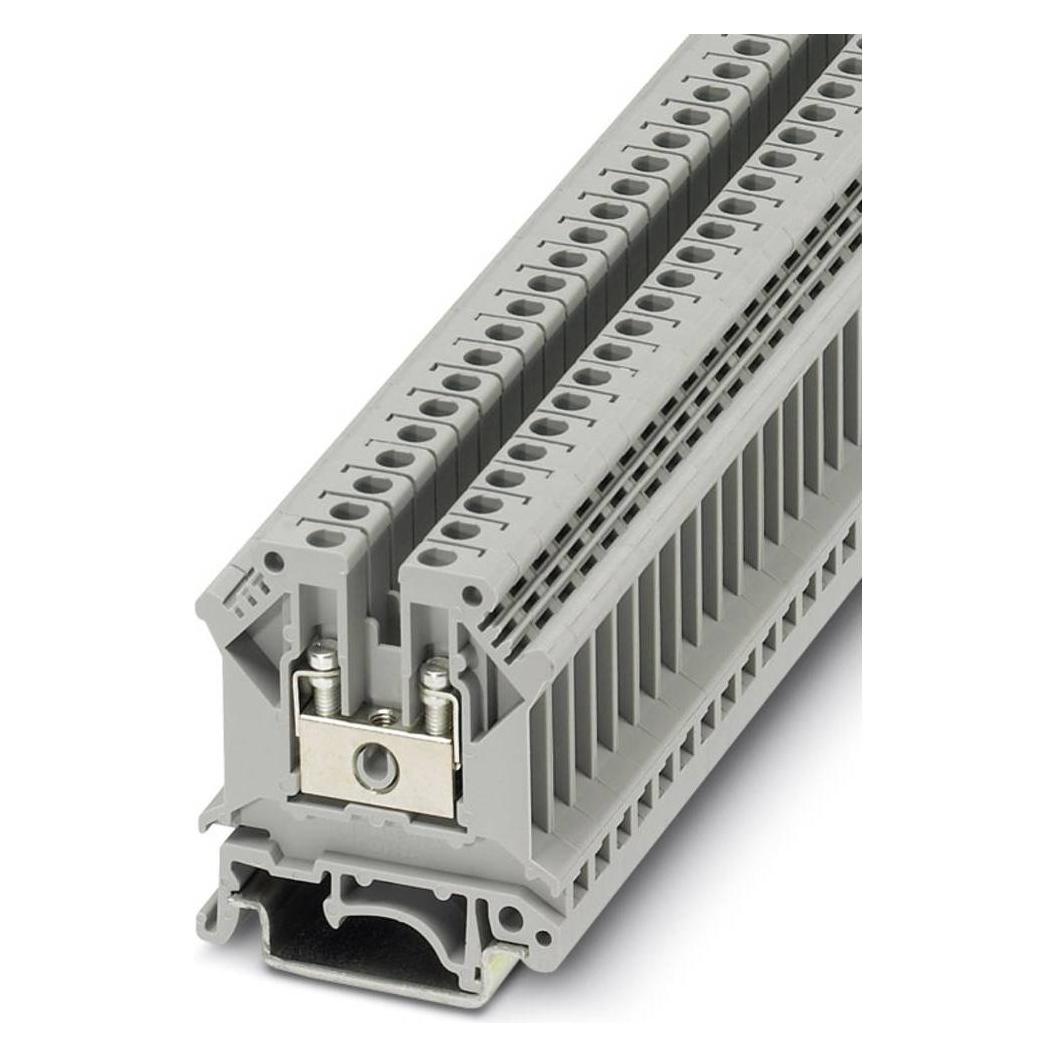 Phoenix Contact Grigio Conn Term Blk Din Rail Feed Thru Screw, Cavo + Spina Elettrica,