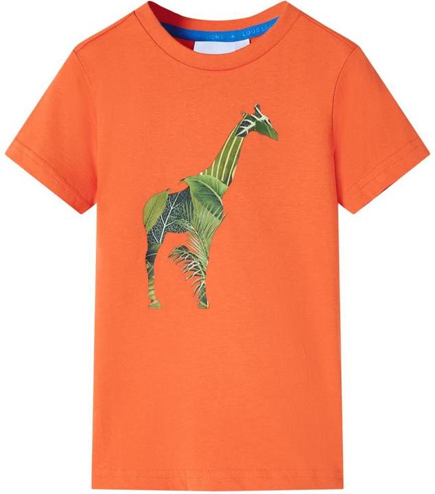 Image du produit vidaXL T-shirt enfant orange clair 128,Matière : 100 (128)