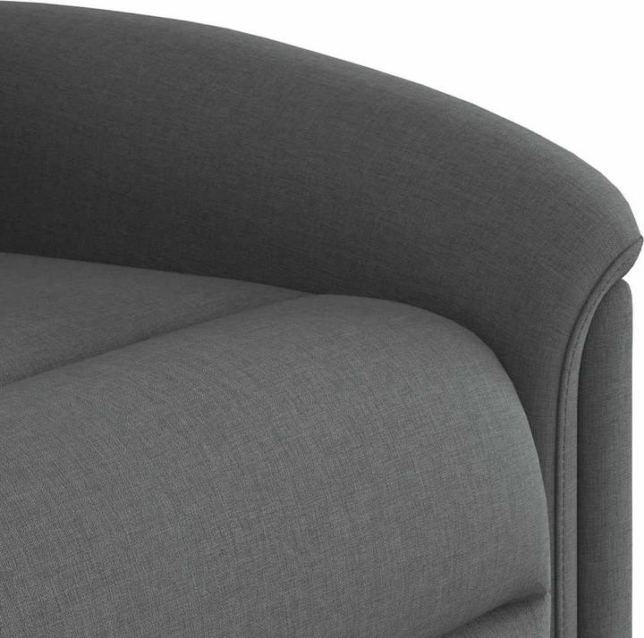 Immagine prodotto vidaXL Poltrona massaggiante con ausilio per la risalita in tessuto grigio scuro